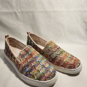 Kelly & Katie Colorful Woven Slip-On Sneakers